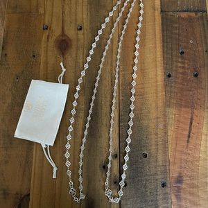 Kendra Scott Long Silver Necklace